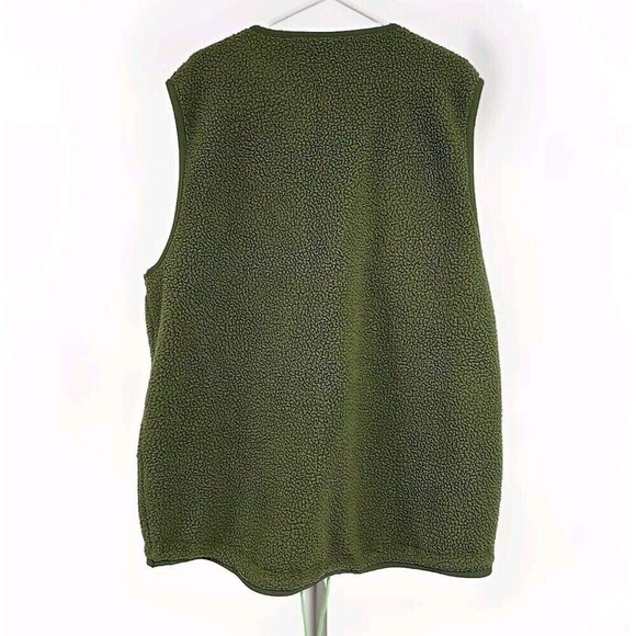 Nike Sportswear Essentials High Pile Fleece Vest Full-Zip Green Men's Size L - Picture 3 of 9